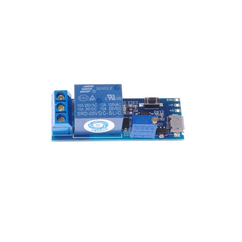 Simple ITC Relay Timer mUSB relé modul s časovačem