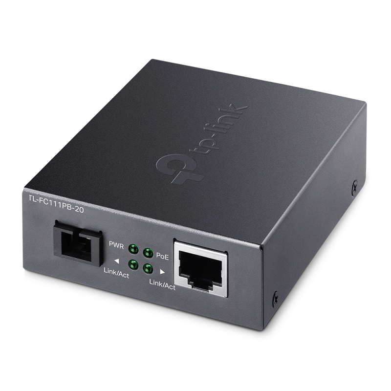 IP1 OPTO POE média konvertor RJ-45 / optický port