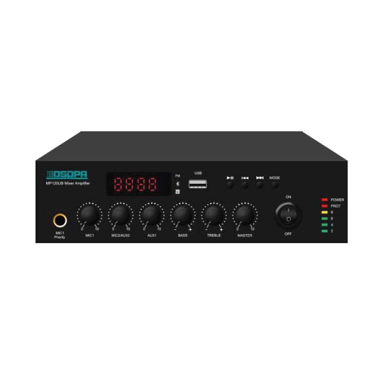 DSPPA MP120UB miniaturní digitální mixážní zesilovač 120 W