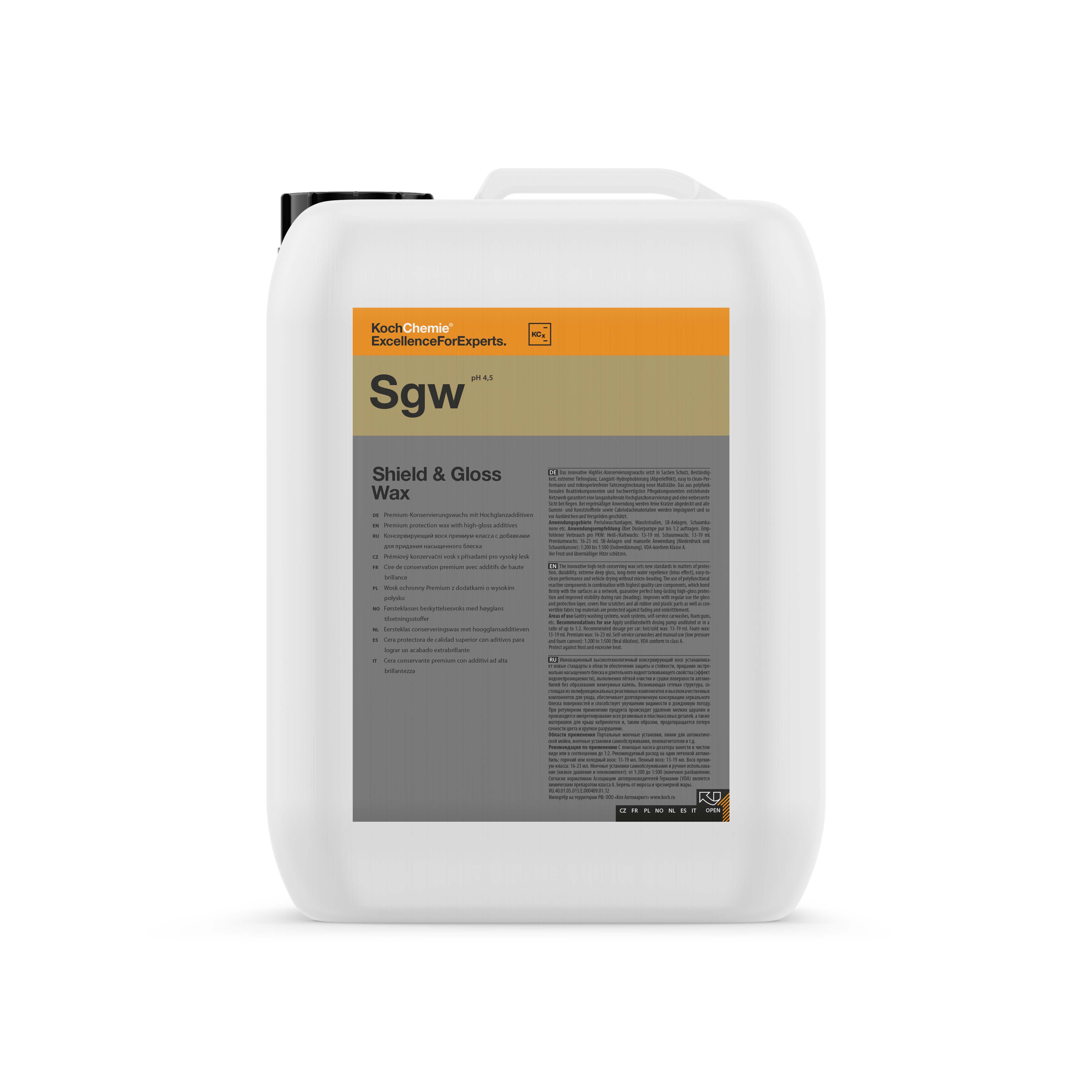 Koch Chemie Prémiový ochranný vosk Koch Shield & Gloss Wax 10 l