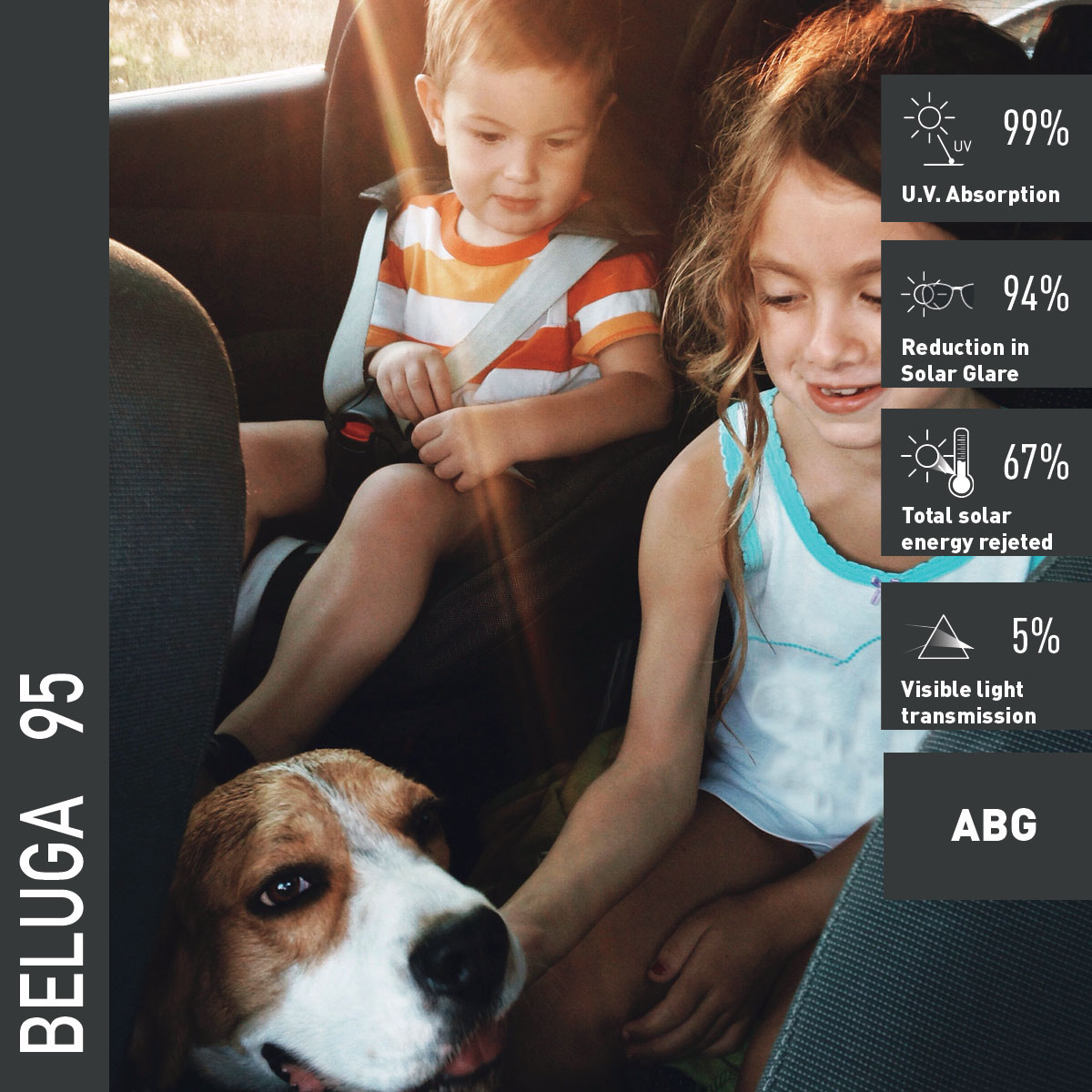 KeetecFOL BELUGA 95 R101 nano keramická zatmavovací autofólie