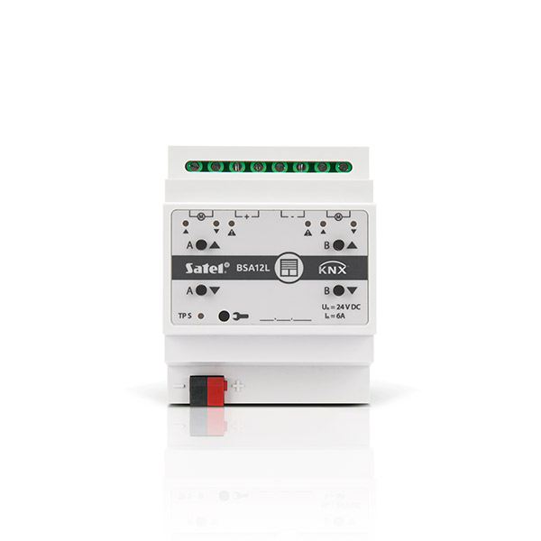Satel KNX-BSA 12L dvoukanálový ovladač na žaluzie / rolety