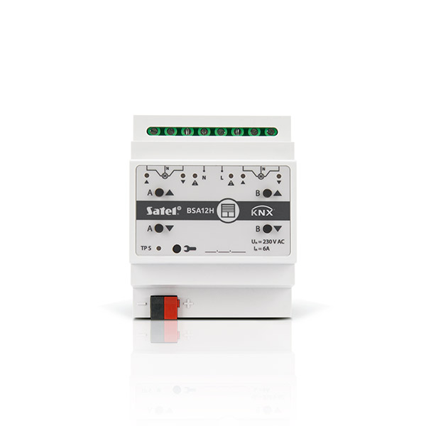 Satel KNX-BSA 12H dvoukanálový ovladač na žaluzie/rolety