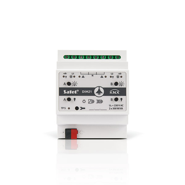 Satel KNX-DIM 21 dvoukanálový univerzální ovladač stmívání