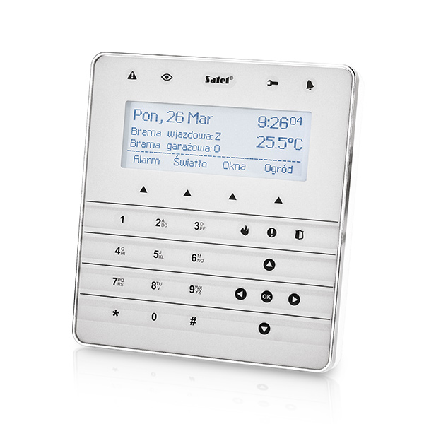 Satel INT-KSG-SSW dotyková klávesnice s LCD