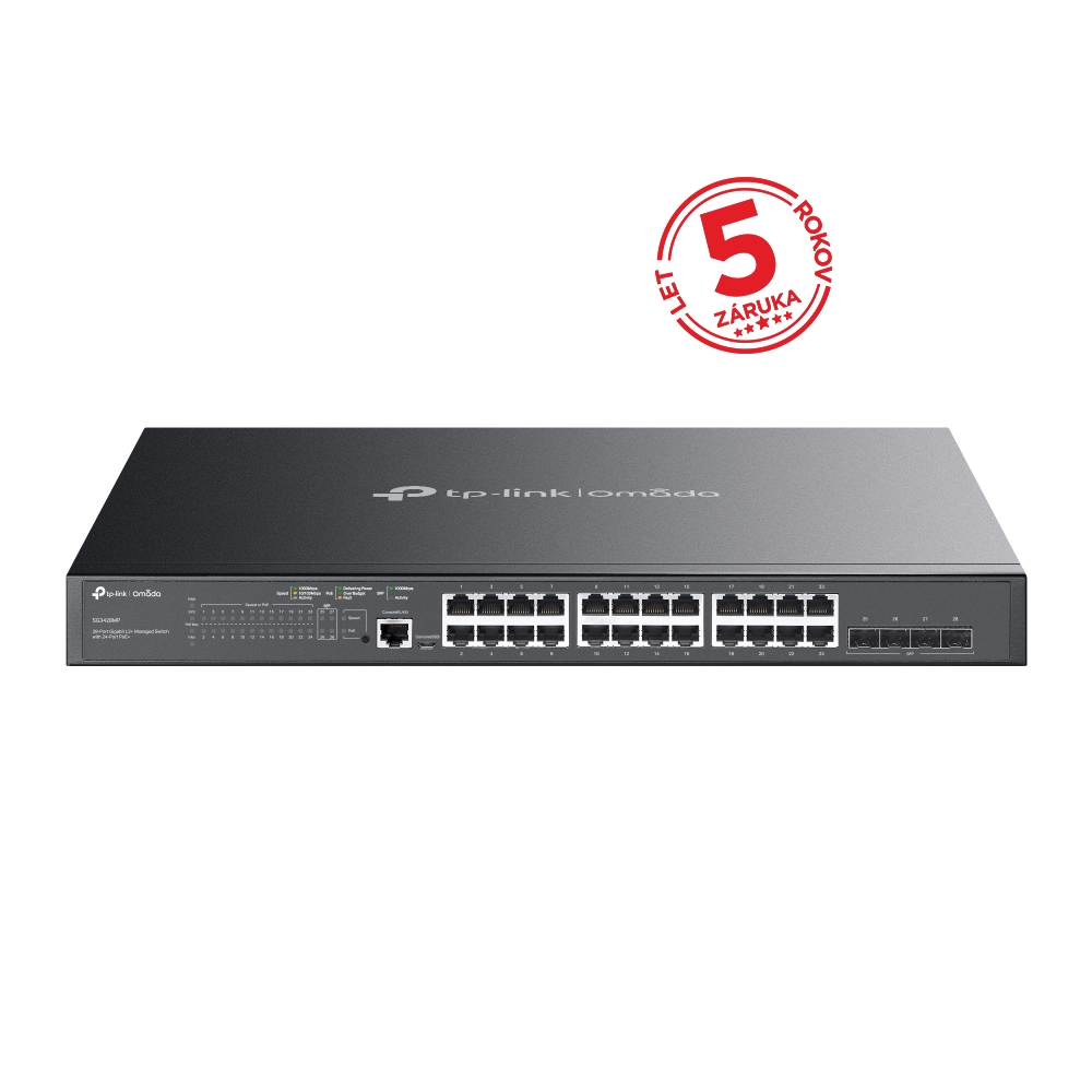 TP-Link TL-SG3428MP 28portový PoE+ switch