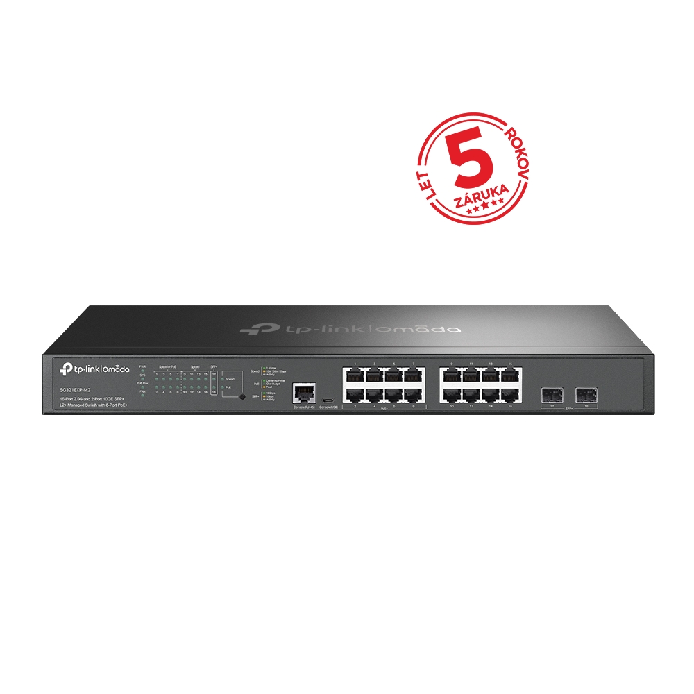 TP-Link TL-SG3218XP-M2 Omada 16 portový L2+ PoE+ switch