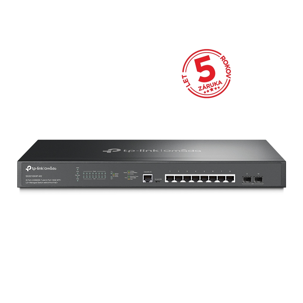 TP-Link TL-SG3210XHP-M2 Omada 10portový PoE+ switch