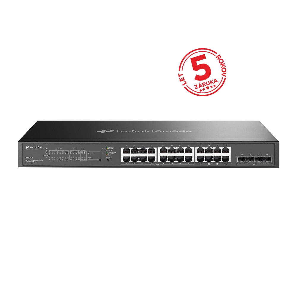 TP-Link TL-SG2428LP Omada 28portový gigabitový PoE+ switch