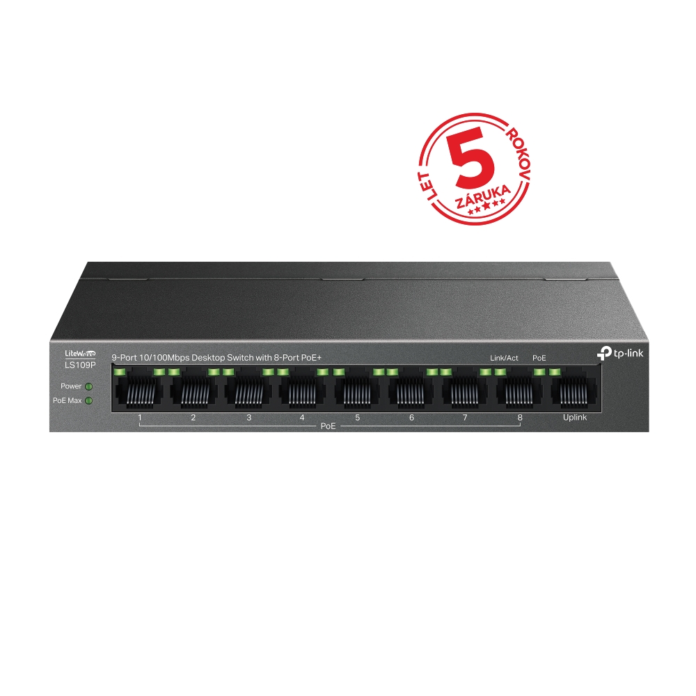 TP-Link TL-LS109P 9portový PoE switch