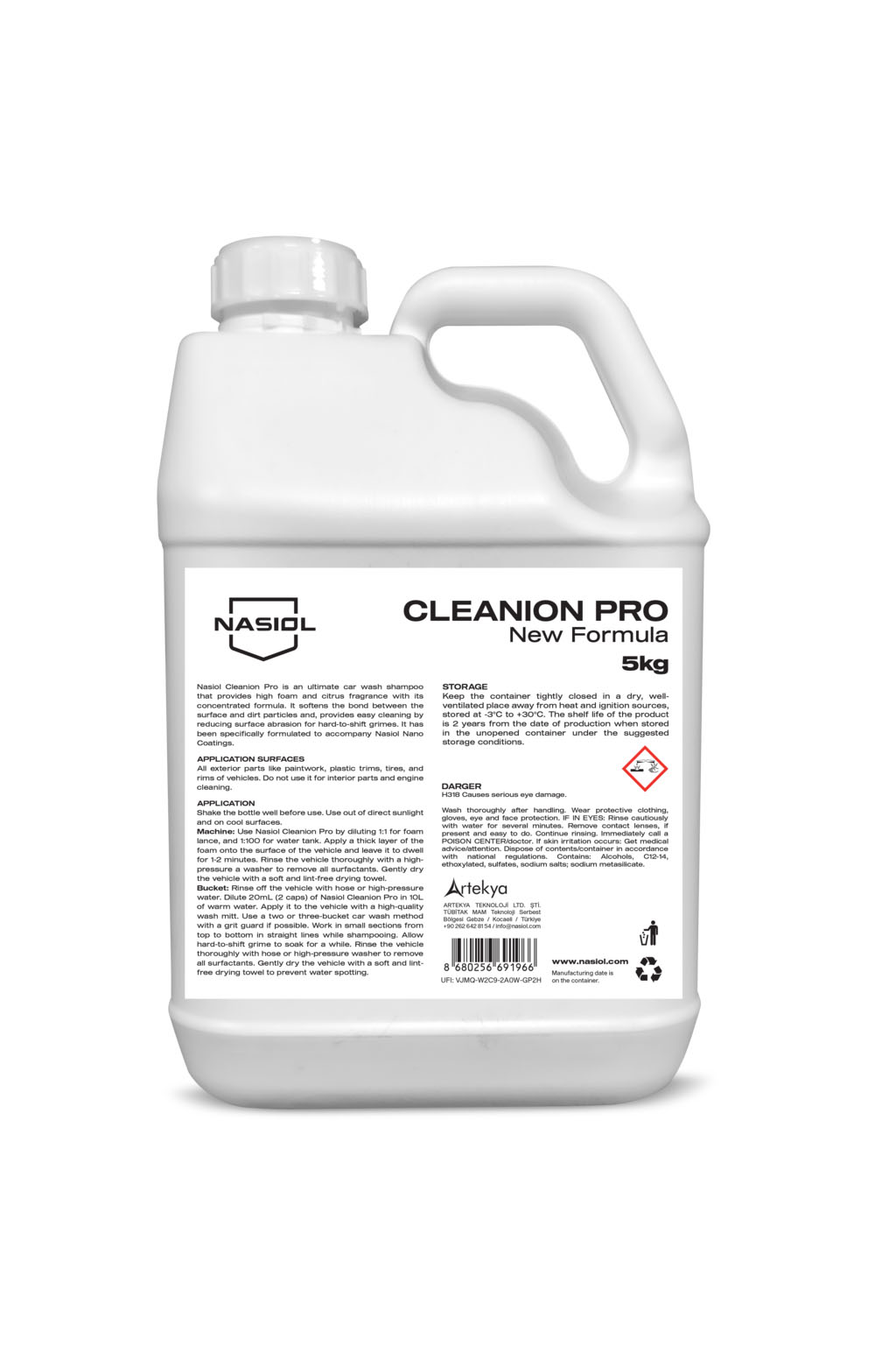 Nasiol CLEANION PRO-L profesionální autošampon, 5kg