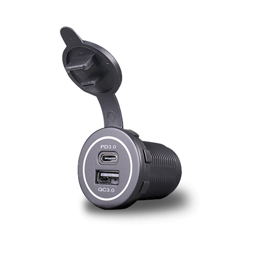 MY1298 Nabíječka USB-A &amp; USB-C vestavná, QC3.0, PD 3.0