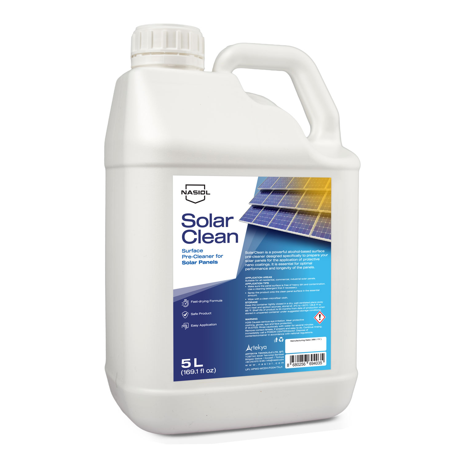 NASIOL SolarClean 5L odmašťovač solárních panelů