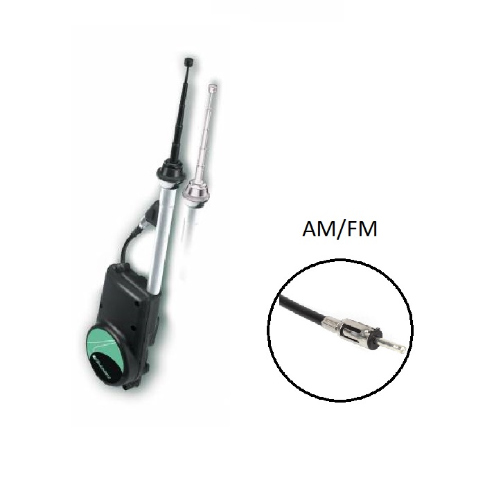 CAL-7677155 Calearo Anténa AM FM teleskopická elektrická aktivní