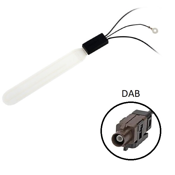 CAL-7677929 Calearo Anténa na sklo DAB aktivní fantom