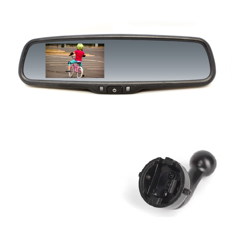 RM LCD SK Zrcátko s displejem 4.3&quot; 2ch RCA 12V