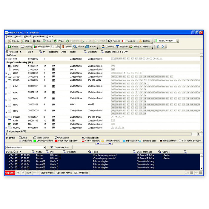 Paradox BabyWare software na PC