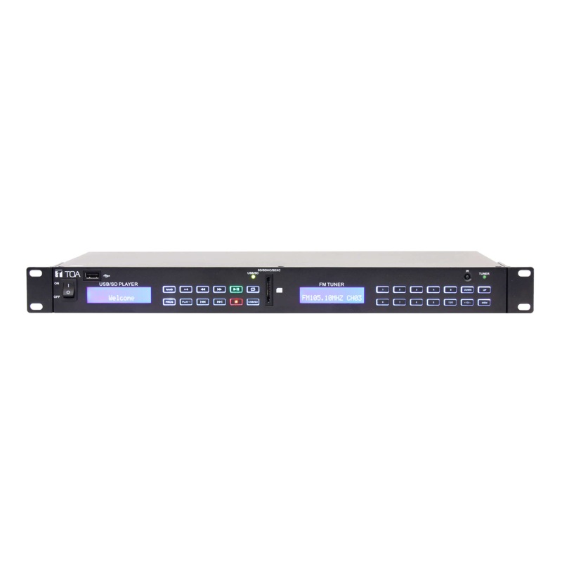 TOA MD-200STU-EB Multimediální přehrávač USB, SD a FM
