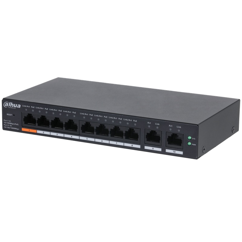 Dahua CS4010-8ET-60 10portový PoE switch