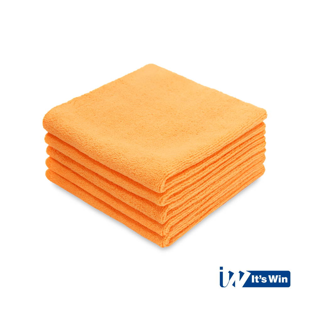 It's Win WINC-047 sada mikrovláknových utěrek, 310gsm, 40x40cm, oranžová, 5ks