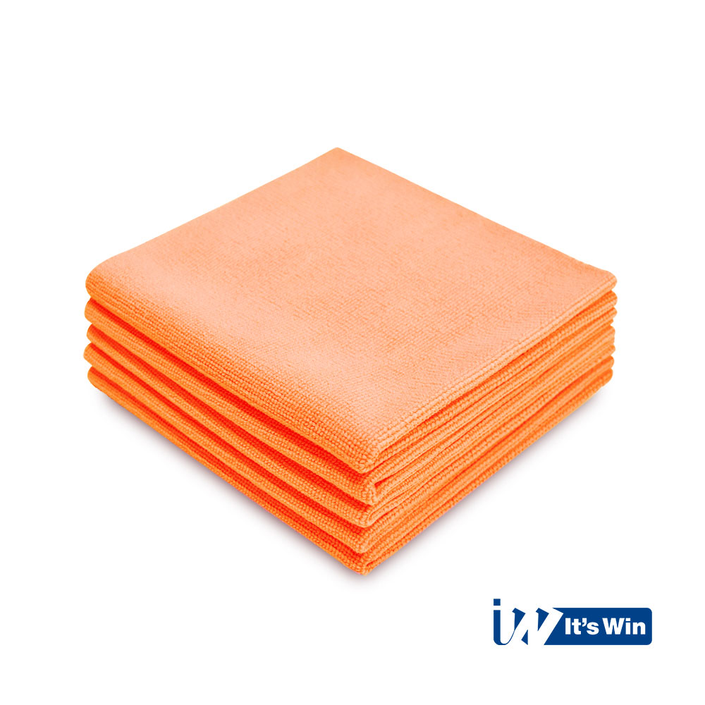 It's Win WINC-206-2 leštící utěrka, 430gsm, 40cm x 40cm, oranžová, sada 5ks