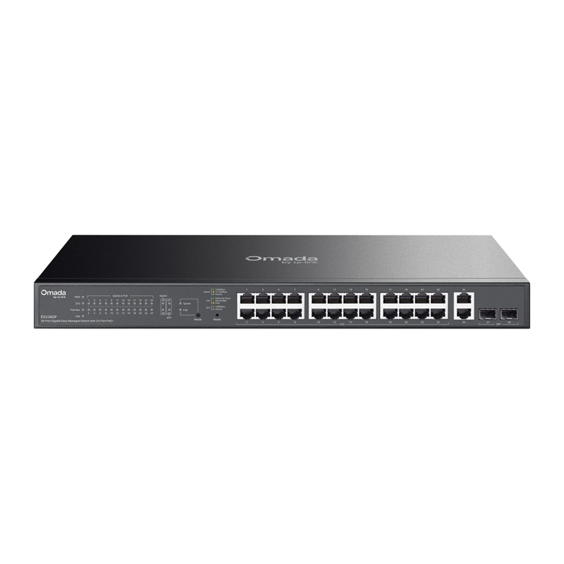 TP-Link TL-ES228GP 28 portový 1G PoE+ switch