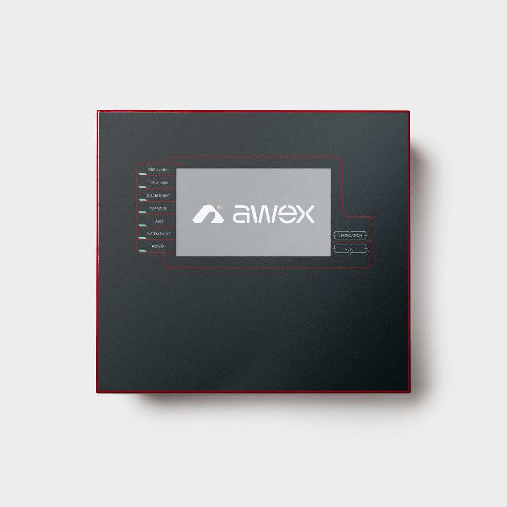 AWEX FASM06 CZ adresovatelná ústředna EPS