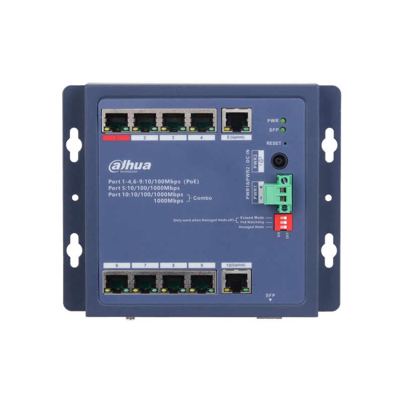 Dahua PROMO CHS4110-8ET-90-F 10portový PoE switch